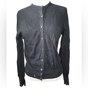 Whitbey cardigan sweater vintage Macy’s 100% cashmere button down size small
